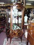 FRENCH SERPENTINE SHAPED VITRINE    -------ANT 8