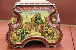 Rare Antique Huntley And Palmers Biscuit Tin