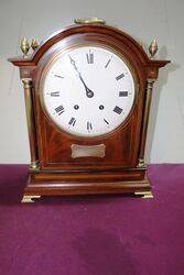 Antique Mahogany 14 hour Strike Bracket Clock 
