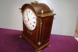 Antique Mahogany 14 hour Strike Bracket Clock 