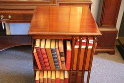 Antique Walnut Revolving Bookcase  
