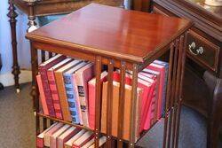 Antique Walnut Revolving Bookcase  