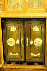 Antique Phillips Double Door Cabinet Safe 