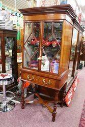 Early C20th Antique Mahogany Display Cabinet 