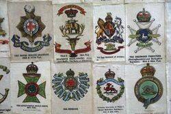  64 Framed Cigarette British Army Regimental Silks