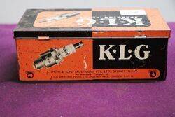 Vintage KLG Spark Plug Tin