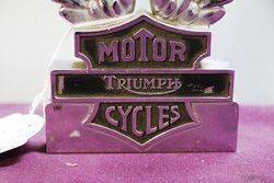 Triumph Motor Cycles Twin Wings Badge 