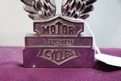 Triumph Motor Cycles Twin Wings Badge 