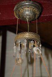 A Late 19th Century Millers Hanging Lamp C1895