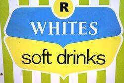 Vintage Whites Soft Drinks Enamel Sign  