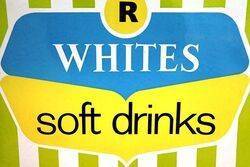 Vintage Whites Soft Drinks Enamel Sign 