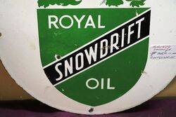 A Genuine Vintage Royal Snowdrift Oil Enamel Sign 