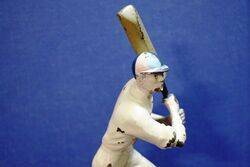 Vintage Cricket Cold Painted Bronze Batsman 
