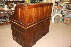 Quality Antique Oak Roll Top Desk 