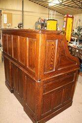 Quality Antique Oak Roll Top Desk 