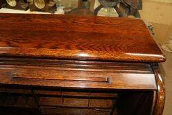 Quality Antique Oak Roll Top Desk 