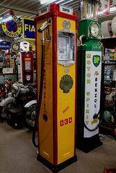 Art Deco Aster GEX Petrol Pump in Shell Livery