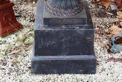 Large Cast Iron Naples Urn and Stand