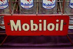 A Good Mobiloil 8 Division Oil Bottle Crate