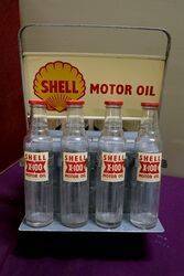 Superb Shell X100 Motor Oil 8 Bottle Rack 