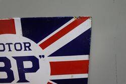 A BP Motor Spirit Union Jack Double Sided Enamel Sign 