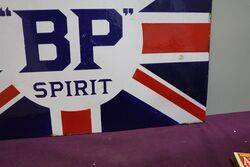 A BP Motor Spirit Union Jack Double Sided Enamel Sign 