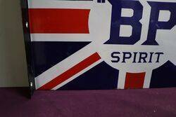 A BP Motor Spirit Union Jack Double Sided Enamel Sign 