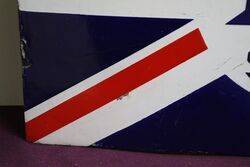 A BP Motor Spirit Union Jack Double Sided Enamel Sign 