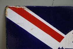 A BP Motor Spirit Union Jack Double Sided Enamel Sign 