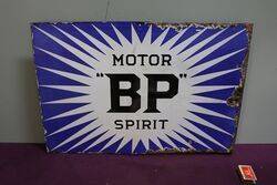 Early BP Motor Spirit Double Sided Enamel Sign 