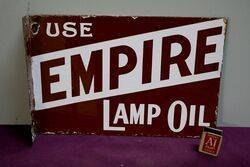 Early EmpireBearcreek Post Mount Enamel Sign 