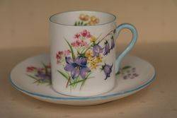 14 Piece Shelley Wild Flower Coffee Set