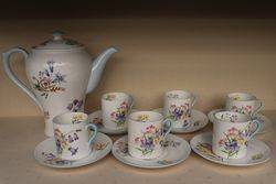 14 Piece Shelley Wild Flower Coffee Set