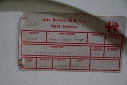 Alfa Romeo Parts Plastic Forecourt Sign 