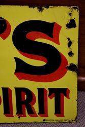 Early Pratts Perfection Spirit Enamel Sign 