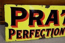 Early Pratts Perfection Spirit Enamel Sign 