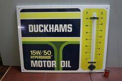 Vintage Duckhams 15W50 Motor Oil Thermometer 