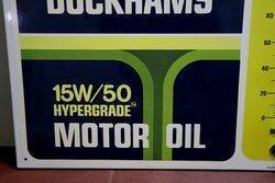 Vintage Duckhams 15W50 Motor Oil Thermometer 