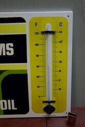 Vintage Duckhams 15W50 Motor Oil Thermometer 