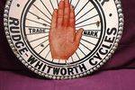 Agency For Rudge and Wentworth Cycles Enamel Sign