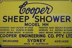 Small Cooper Sheep Shower Enamel Sign