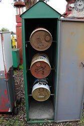  Vintage Embossed Castrol 4gal Oil Drum Locker 