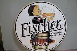 A Pair of Vintage Fisher Pictorial Pub Signs 