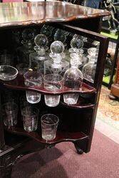 Early C20th Mahogany Fitted Drinks Cabinet 