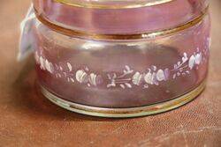 Antique Pink Amethyst Mary Gregory Lidded Bowl 