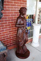 Cast Iron Female Garden Statue