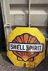 Early Shell Cut Out Enamel Sign 