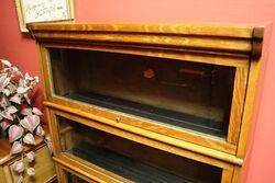 Early C20th Scottish Pair Hillhead Sectional Bookcases 
