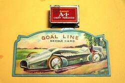 Superb Goal Line Pictorial Needle Card 