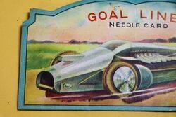 Superb Goal Line Pictorial Needle Card 